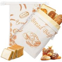 Beeswax Bread Bags for Sourdough2 Pack,Wax bread bags for homemade bread,Beeswax Bread Bag,Keep Freshness,Beeswax bags for bread,Upgrade Food Storage S beige