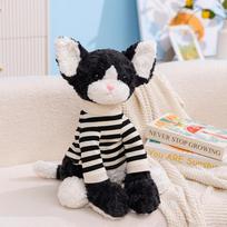 Devon Rex Schnauzer Fox Soft Plush Dog Hoodie Sweater Toy With Pp Cotton Filling For Children Playroom Decor 23cm juoda