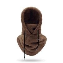 Thermal Sherpa Fleece Hood Ski Mask Winter Balaclava Cold Weather Clearance Adjustable Arctic Fleece Windproof Face Protector tamsiai ruda spalva