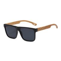 Summer Spring Hinges Wood Grain Sunglasses UV400 Protection Retro Cycling Eyewear Casual Square Frame Sun Glasses Outdoor Street