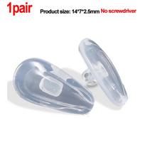 20pair Eyeglasses Nose Pads with Screwdriver Soft Silicone Air Chamber Glasses Anti-slip Nose Pad Screw Replacement Repair Tools