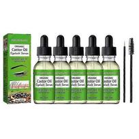 1-5x Organic Castor Oil For Eyelashes & Hair Growth, Castor Oil Organic Lash Serum For Eyelashes 2