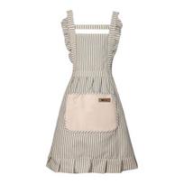 Yousheng Kitchen Cooking Aprons Adjustable Strap Bib Aprons Soft Chef Aprons with Large Pockets Unisex Cotton Linen Apron for Men Women pilka