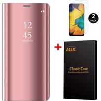 Case - Samsung - Galaxy A40 - Mirror - Rose Gold - Stand Function rožinė