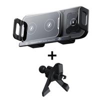 15W Universal Car Phone Holder Wireless Charger 360° Rotation Mount for Samsung Galaxy Fold 6 5 4 3 Z Flip Iphone 16 15 14 13 12 juoda