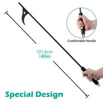 Fire Pit Poker 40-inch Extra Long Heavy Duty Wrought Steel Fire Poker Durable Solid Steel Campfire Portable Outdoor Fire Poker