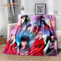 Inuyasha antklodė šilta patogi vaikų antklodė animacinių filmų flanelinė paklodė sofos užvalkalas žygiai suaugusiems biuro pietų pertraukos antklodė. 100x150cm