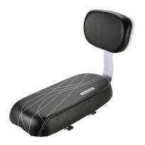 Lixada Bicycle Back Seat Cycling Bike Bicycle MTB PU Leather Soft Cushion Rear Rack Seat Children Seat with Back Rest