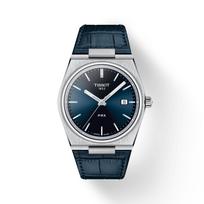 Tissot Leather Strap blue Dial Men's Fashion Watch T137.410.16.041.00 mėlyna