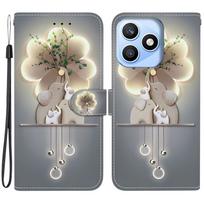 For Samsung Galaxy A56 5G Case Pattern Printing Cross Texture Leather Phone Cover E