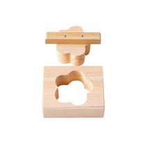 Yamako Onigiri and Oshizushi Hinoki 9 x x 3cm Mold, (Cypress) Shape, Flower, Approx. 7.5 (H)