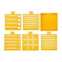 Multifunctional Stencil Organizers Sticky Note Stencil Set For Sticky Note Comes With Base Templates Daily Management