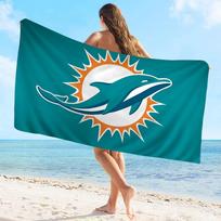 M-Miami D-Dolphins Rankšluostis Mikropluošto Paplūdimio Rankšluostis Sugeriantis Greitai džiūstantis Minkštas Jogai Plaukimui Kurortui Alpinizmui Rankšluostis W30*H60(CM)