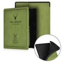 9/10th Generation Smart Cover PU Leather Auto Sleep/Wake 7 inch eReader Folio Case Shockproof Soft for Kindle Oasis 2/3 žalia