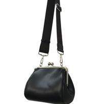 Women Leather Messenger Bag Wide Shoulder Strap Female Retro Kiss Lock Crossbody Bags Chic PU Woman Bag Mini Leather Handbag juoda