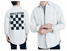Hollister Koszula Męska Graphic Denim Shirt Usa M