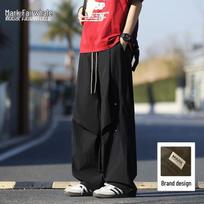 Mark Fairwhale Men's Ice Silk Breathable Straight-Leg Casual Pants XL juoda