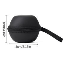 1Pc EVA Small Wrist Gyro Grip Ball Storage Bag Black Zip Headphone Case 8*8*8CM New