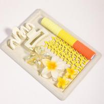 76Pcs Dopamine INS Style Hair Accessories, Sweet Cute Flower Hair Claw Clips, Back Head Hair Scrunchies and Hair Ties
