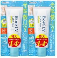 Biore UV Aqua Rich Light Up Essence 100g x Sunscreen SPF50 [Bulk Purchase] 2-Pack balta