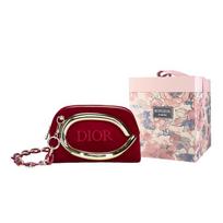 DIOR Bag [Customized Cosmetic Bag] Scarlet Gold Rose Glitter Cat Gift Companion Warm and Elegant Retro Luxury Smooth Scarlet gold red (colorful style) auksas