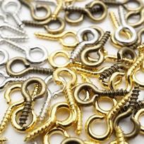 300/600 vnt. Maži Mini Kilputės Kabliukai Kilputės Varžtas Sriegiuotas Nerūdijančio Plieno Sagtelės Kabliukas Papuošalų Dalys Gamybai PASIDARYK pats 8mm 600pcs auksas