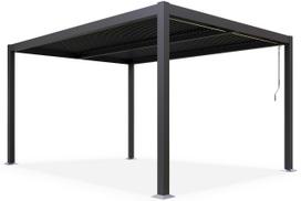 Pavėsinė HomeGarden Pergola Bermeo, 406 x 230 cm, tamsiai pilka sp.