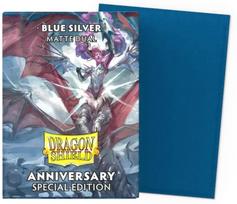 Žaidimo kortelių dėklas Dragon Shield Standard Matte Dual Sleeves Special Edition, mėlyna sp.