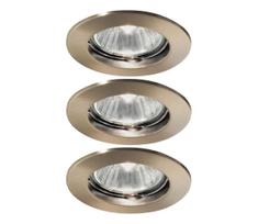 Ideal Lux - 3 vnt. įleidžiamųjų šviestuvų komplektas JAZZ, 1xGU10/50W/230V, bronzinis