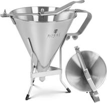 Royal Catering Grietinėlės padažo dozatorius ant nerūdijančio plieno stovo + 3 antgaliai 1,8 l