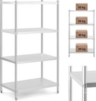Royal Catering Metalinis stelažas maitinimo įstaigoms iki 200 kg 100 x 60 x 180 cm
