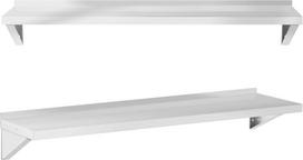 Royal Catering Plieninė virtuvės sieninė lentyna iki 80 kg 150 x 40 cm