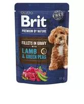Brit Premium konservai šunims su ėriena ir žirneliais padaže, 85 g : Pakuotė - 24 x 85 g