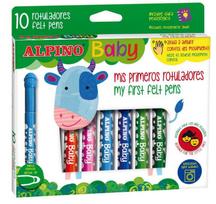 Flomasteriai ALPINO Baby 10 spalvos
