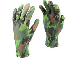 Darbo pirštinės trikotažinės Flo Military 74113, suaugusiems, žalia sp., 8