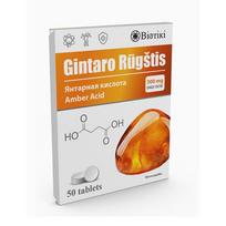 Maisto papildas GINTARO RŪGŠTIS BIOTIKI, 50 tab.