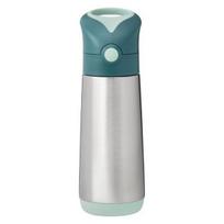 Plieninė gertuvė su šiaudeliu vaikams B.Box Emerald Forest, 500 ml, žalia
