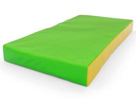Gimnastikos čiužinys SANRO 100x50x10 cm žaliai-geltonas, -