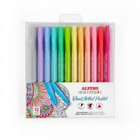 Flomasteriai ALPINO Color experience dual artist, 12 vnt