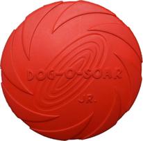Žaislas šuniui, skraidantis Pet Nova Frisbee, 15 cm, Ø 15 cm, raudona sp., 15 cm
