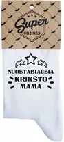 Moteriškos kojinės „Nuostabiausia krikšto mama“