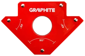 Graphite Magnetiniai kampai suvirinimo darbams 122 x 190 x 25 mm