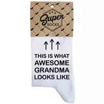 Moteriškos kojinės „Awesome grandma“