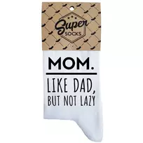 Moteriškos kojinės „Mom.Like dad,but not lazy“