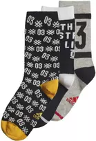 Adidas Kojinės Vaikams YA GR Scks 3PP Juodas Pilkas ED8645