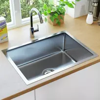Virtuvės plautuvė, nerūdijantis plienas, rankų darbo