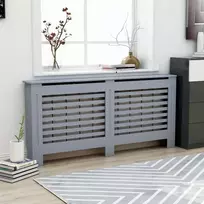Radiatoriaus uždangalas, antracito spalvos, 172x19x81,5cm, MDF