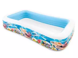 Intex Swim Center Baseinas šeimai, 305x183x56cm, su jūros gyvūnais