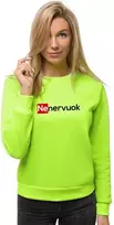 Moteriškas žalias neoninis džemperis Nenervuok