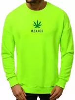 Vyriškas neoninis-žalias stilingas džemperis Mexico